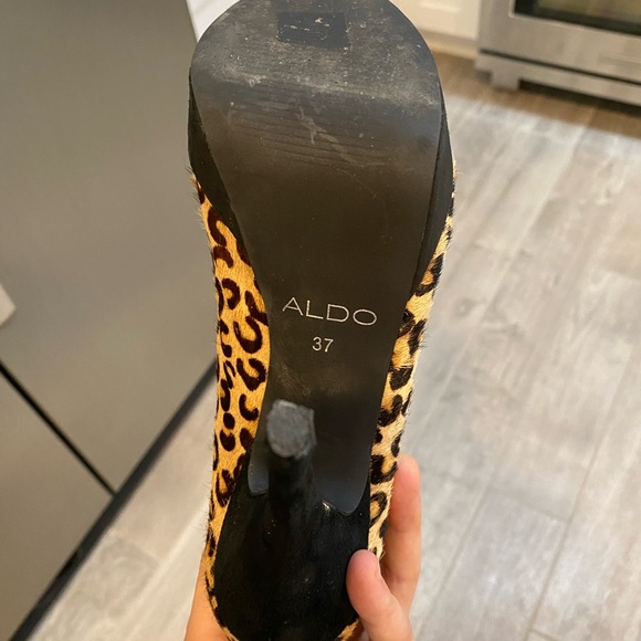 Aldo Jaguar/cheetah print Boots - Picture 3 of 4